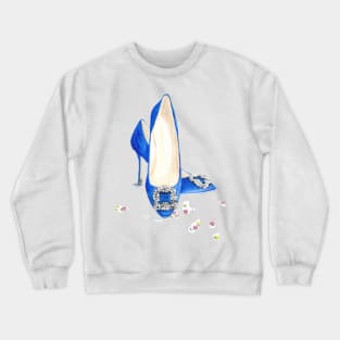 Blue Shoes and Diamonds Crewneck Sweatshirt